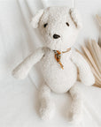 Teddy Bear Ditsy Bear - Cream, Latte & Grey
