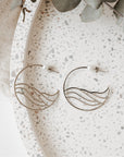 Hoop Earrings - Walk on Water