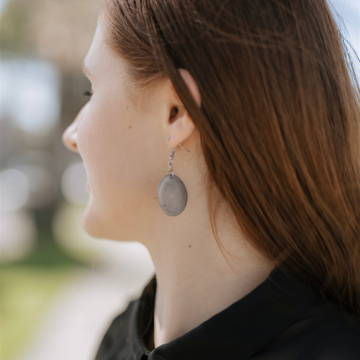 Tagua Nut Petal Drop Earrings The Fair Trader
