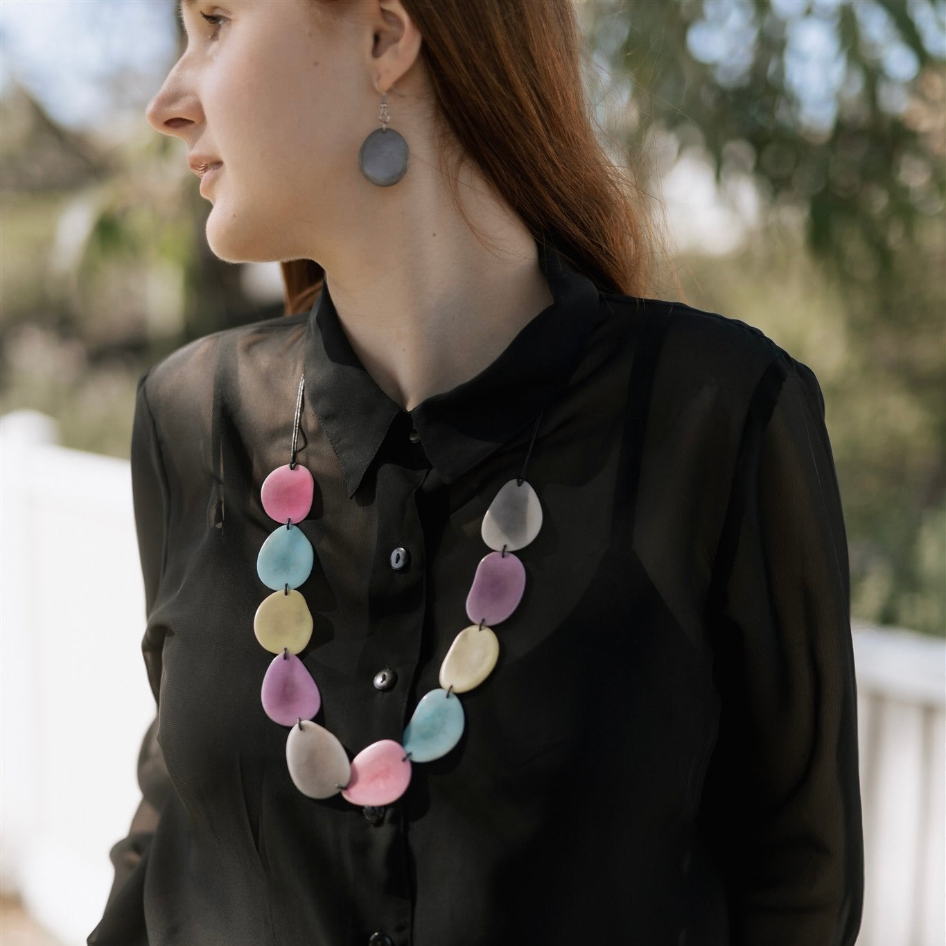 Tagua nut earrings online