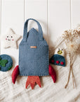 Outer Space Finger Puppet Felt Bag