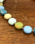 Kazuri Tombola Necklace - Mint 22" - The Fair Trader