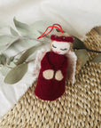 Christmas Decoration Felt Angels in Red, Cream & Natural