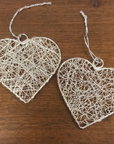 Silver Heart Wire Decoration - The Fair Trader