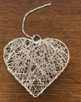 Silver Heart Wire Decoration - The Fair Trader
