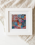 Ada Dixon 'Ngapa Jukurrpa' Artwork in Frame - The Fair Trader