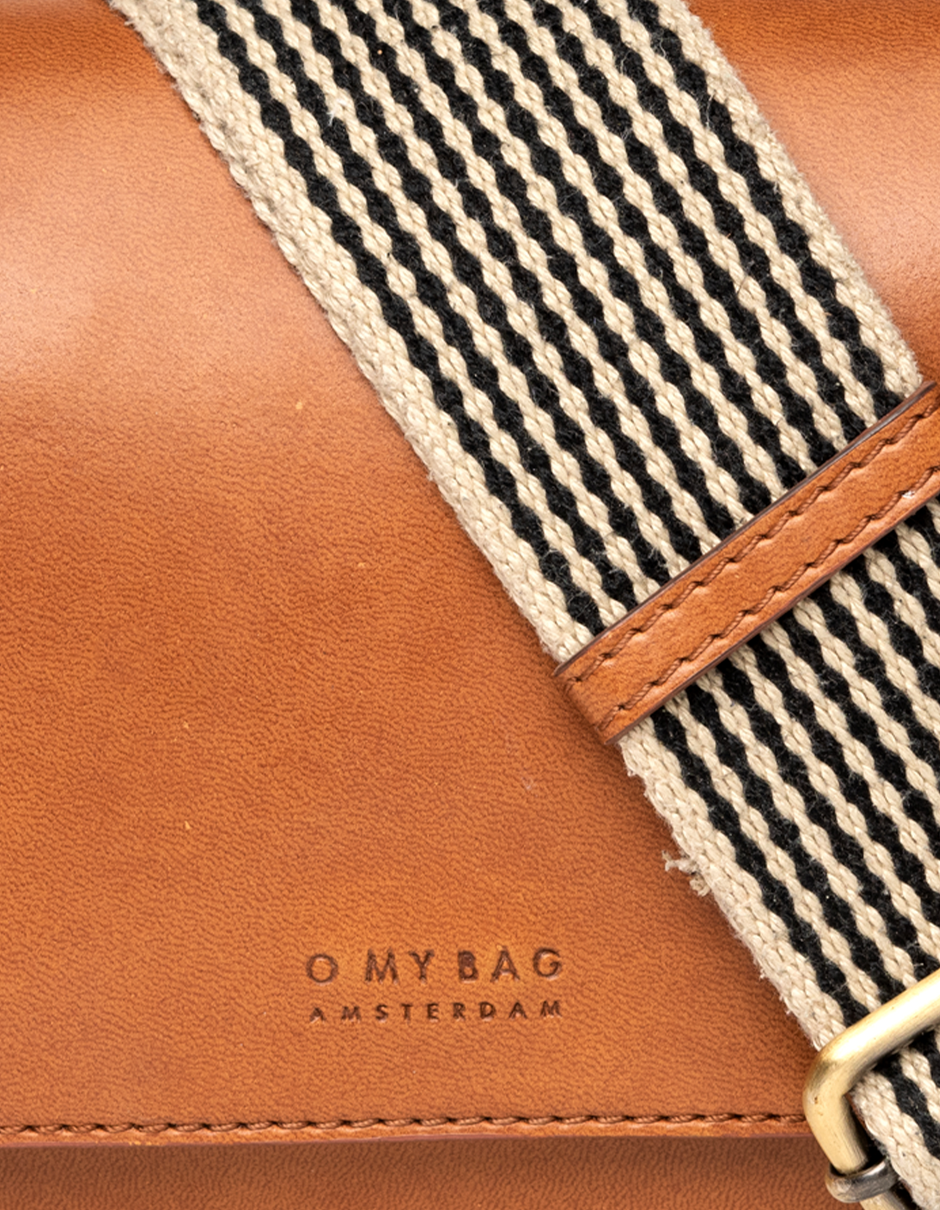 Crossbody Vegan Leather Cognac