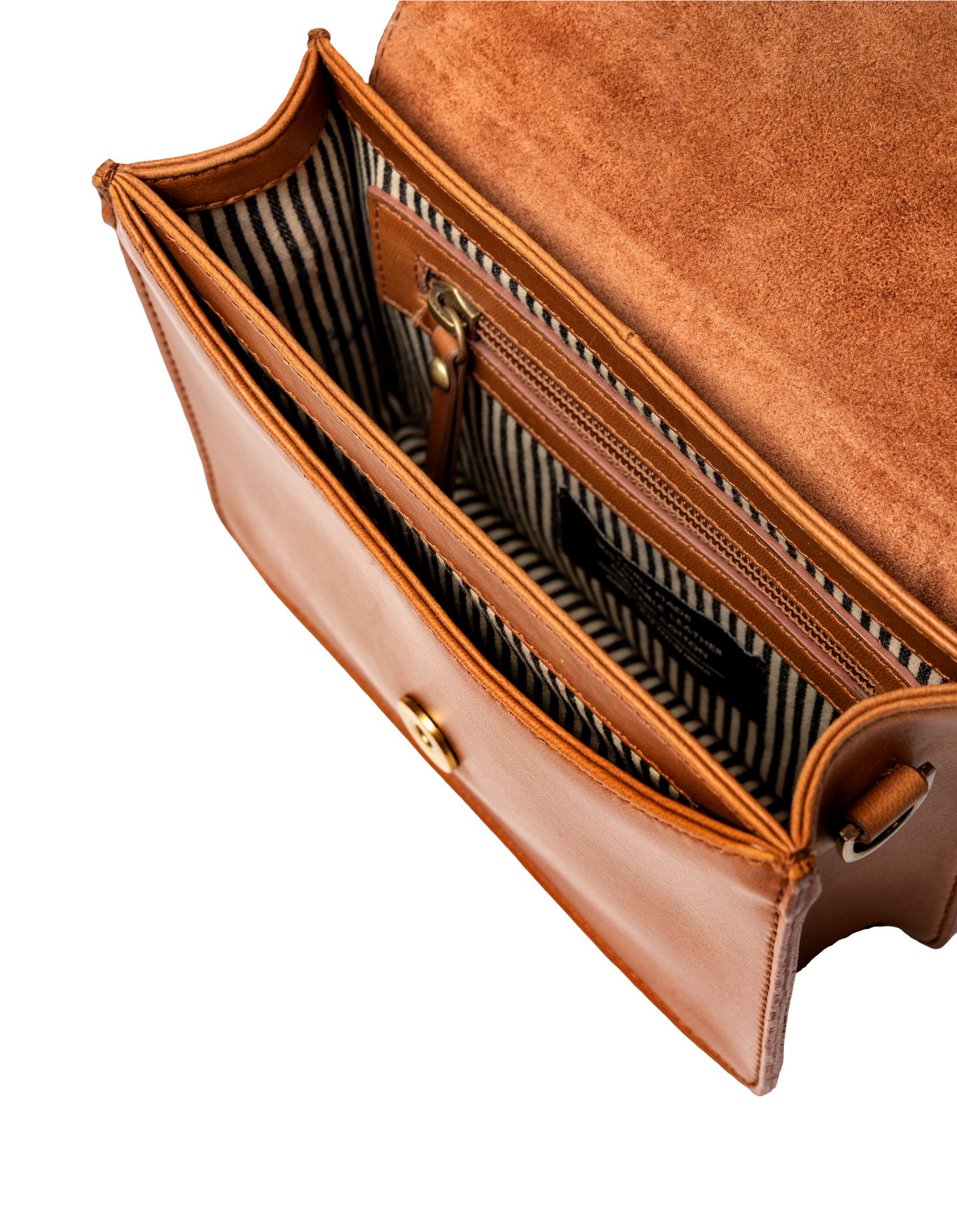 Crossbody Vegan Leather Cognac