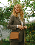 Crossbody Vegan Leather Cognac