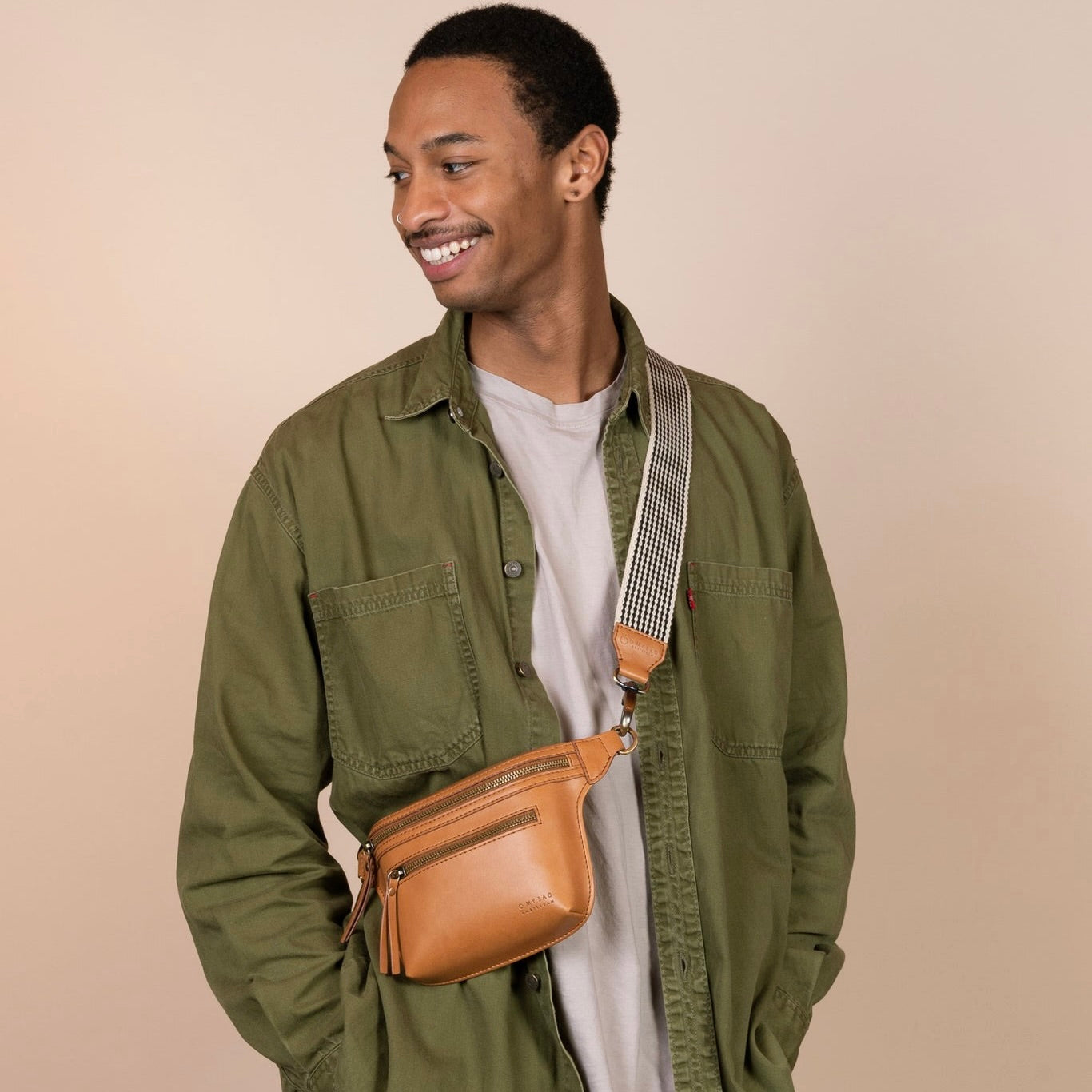 Cross Body Bag - Vegan Apple Leather