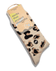 Socks that Protect Wildlife (Beige Leopard Print)