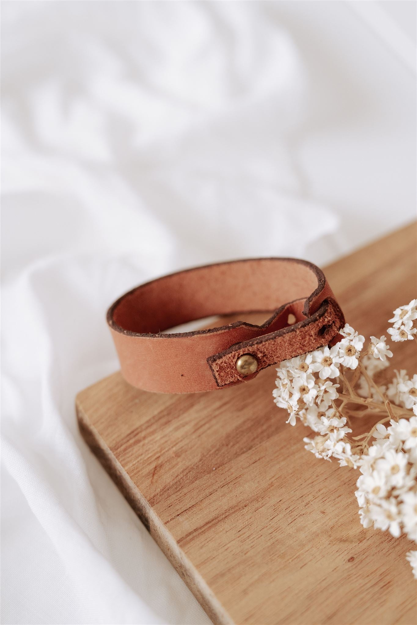 Single Wrap Leather Bracelet - Tan (Copy)