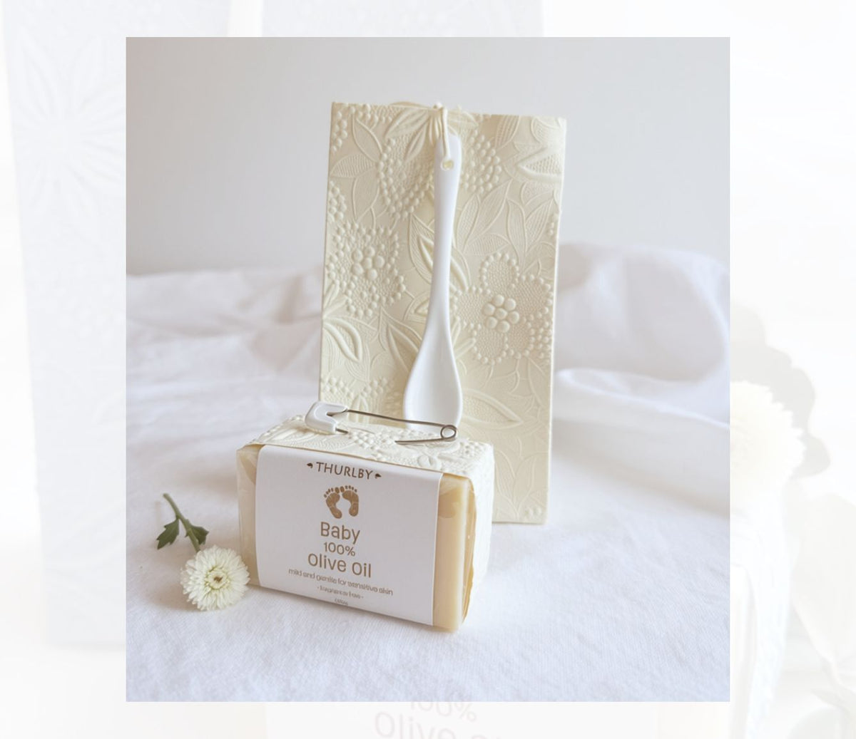 Essential Baby Duo - Oat &amp; Goats Milk Bath and Olive Oil Soap