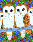 Greeting Card Single - Kathleen Buzzacott - Barn Owls