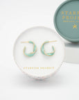 With a Twist Hoops in Mint ARRIVING EARLY JUNE