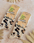 Socks that Protect Wildlife (Beige Leopard Print)