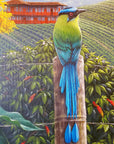 Blue Crowned MotMot Bird Fairtrade Ornament