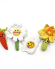 Daffodil Flower Rattle – Handmade Organic Cotton Spring Toy