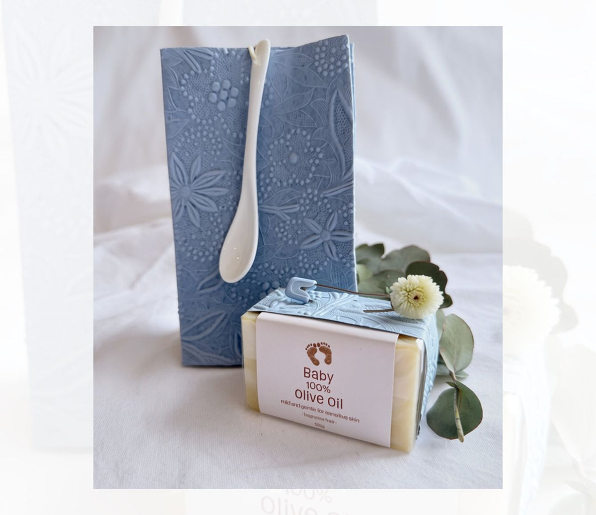 Essential Baby Duo - Oat &amp; Goats Milk Bath and Olive Oil Soap