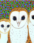 Greeting Card Single - Kathleen Buzzacott - Barn Owls