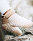 organic cotton baby socks stripes