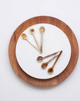 Long Handle Horn Condiment Spoon