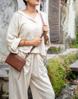 Crossbody Wallet - Vintage Brown