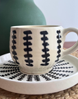 Espresso Cup & Saucer - Handmade in Morocco
