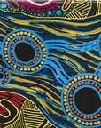 Cotton Zip Bag - Aboriginal Art - Justin Butler