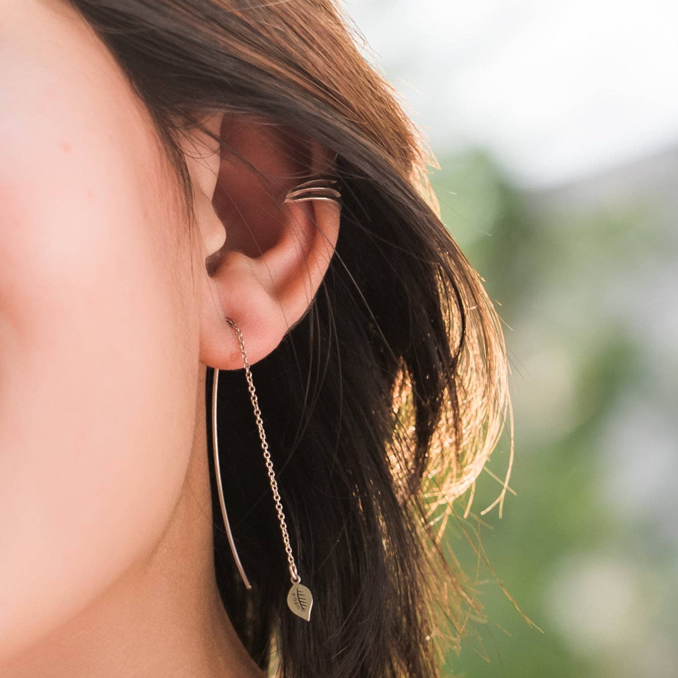 Eden Leaf Drop Earrings - Gold ARRIVING EARLY JUNE