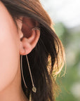 Eden Leaf Drop Earrings - Gold ARRIVING EARLY JUNE
