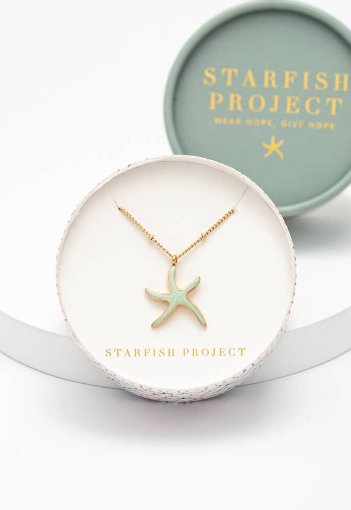 Starfish Hope Necklace in Mint ARRIVING EARLY JUNE
