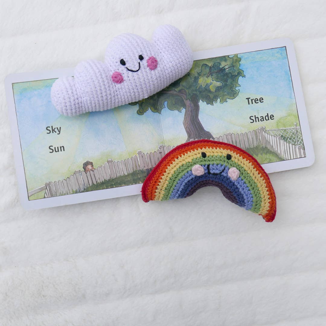 Cloud Rattle – Handmade Organic Cotton Baby Toy
