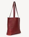 Everyday Leather Tote - Cherry