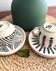 Espresso Cup & Saucer - Handmade in Morocco