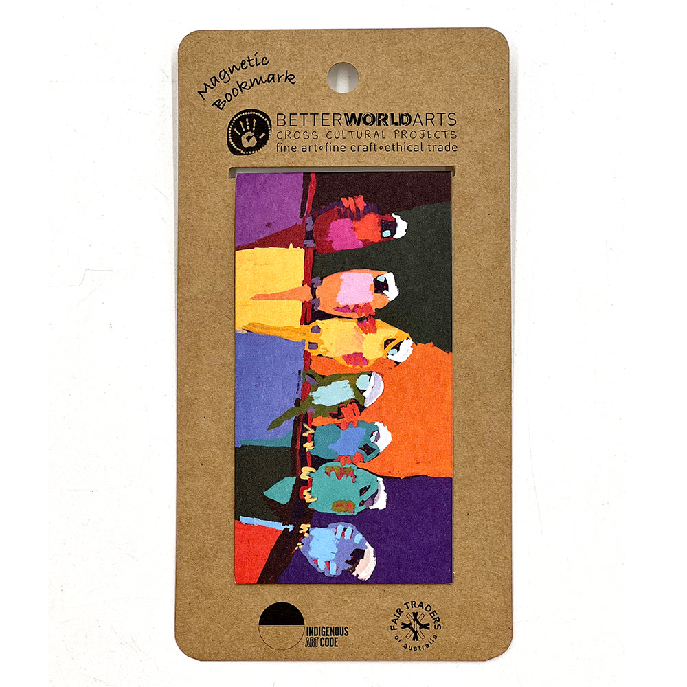 Magnetic Bookmark x Karen Barnes - Budgies