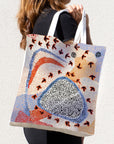 Cotton Foldable Tote - Emu Dreaming Design