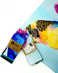 Cotton Tea Towel Indigenous x Leah Anketell - Budgies