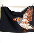 Cotton Tea Towel Indigenous x Leah Anketell - Zebra Finch