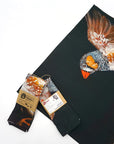 Cotton Tea Towel Indigenous x Leah Anketell - Zebra Finch