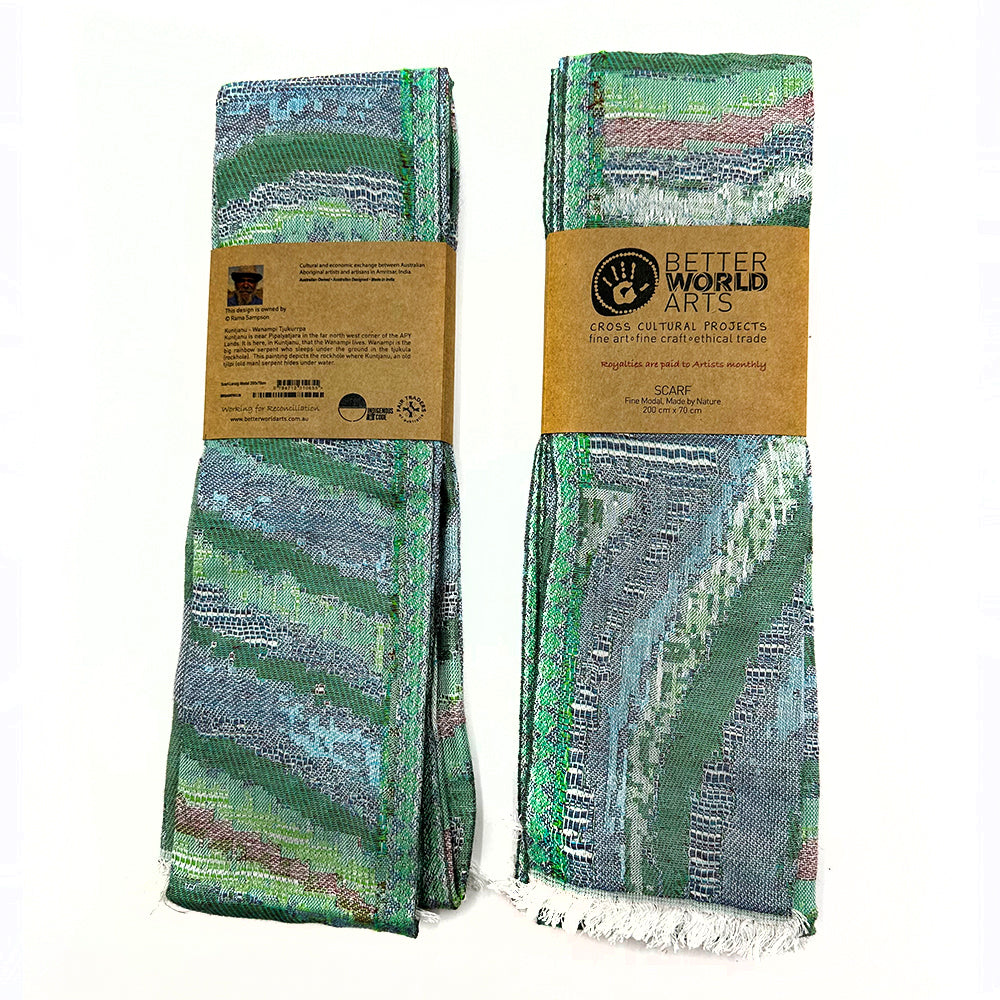 Fine Modal Scarf by Rama Sampson - KUNTJANU – WANAMPI TJUKURRPA