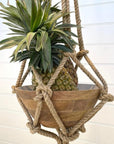 Handmade Jute Rope Plant Hanger - Natural