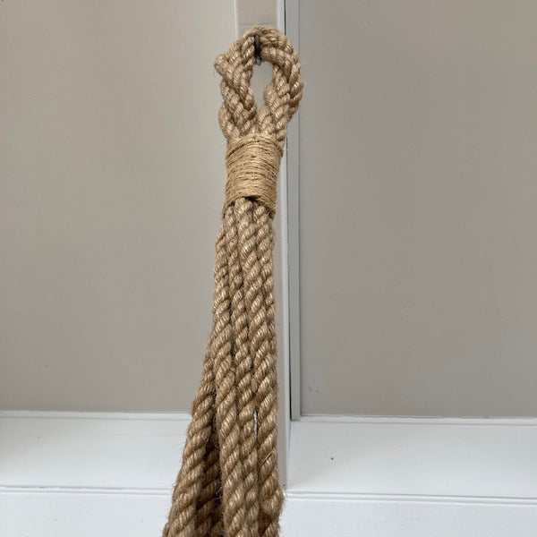 Handmade Jute Rope Plant Hanger - Natural