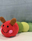 Handmade Caterpillar Baby Rattle