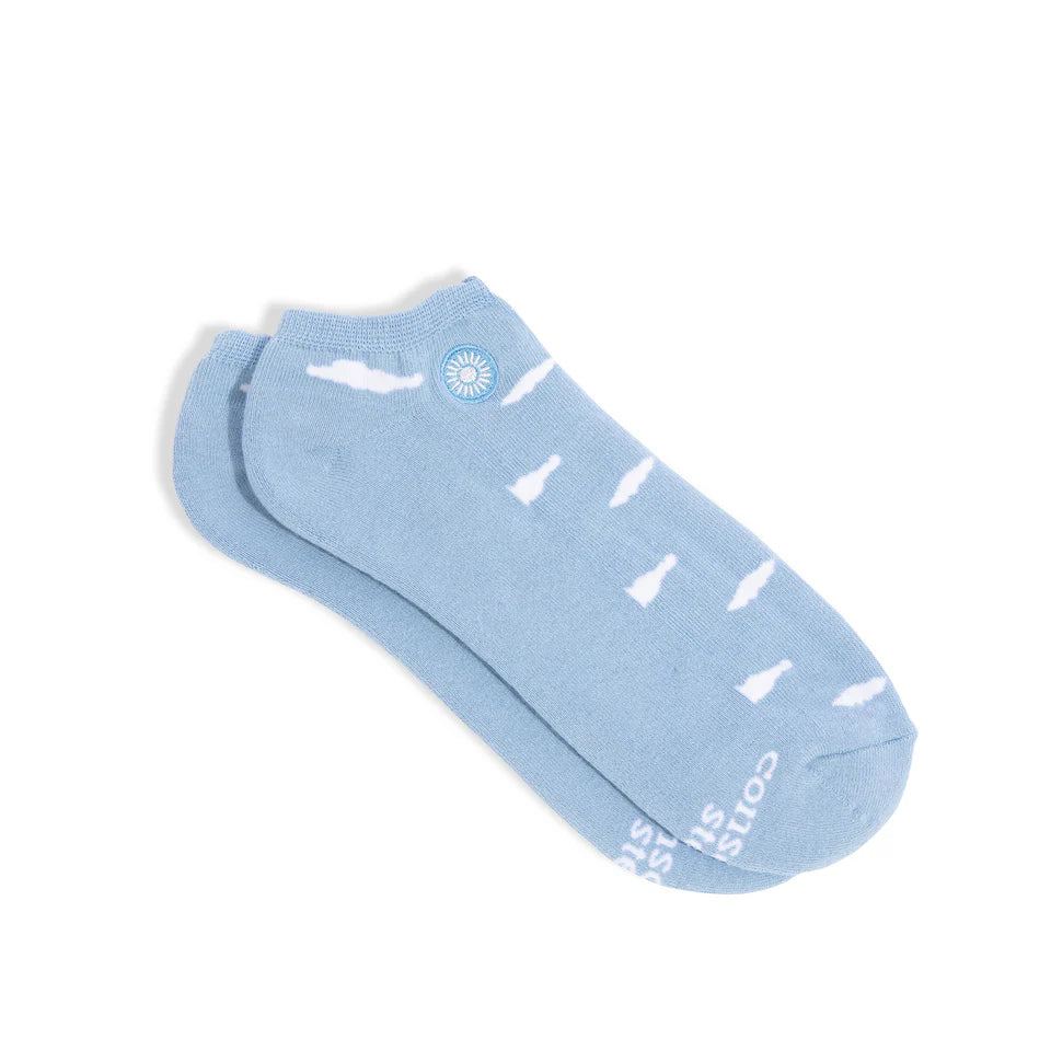 Socks that Support Mental Health (Floating Clouds) Ankle