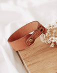 Single Wrap Leather Bracelet - Tan (Copy)