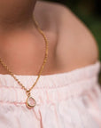 Desert Sunrise Pendent Necklace - Pink