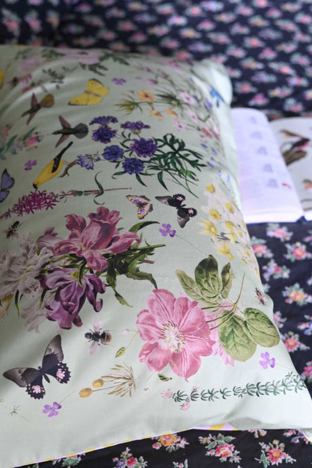 Busy Garden Pillowcases - Set of 2