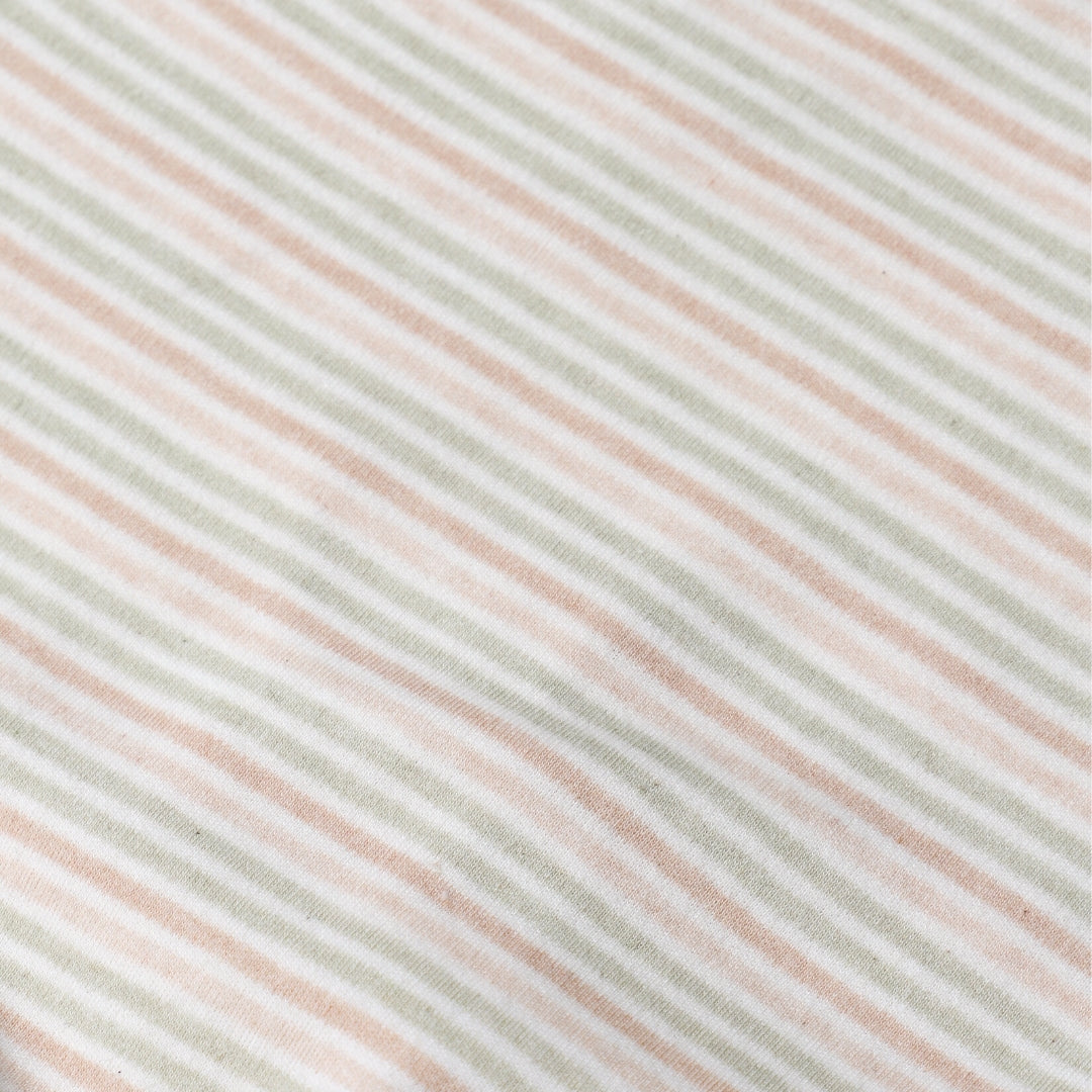 natural cotton stripes close up