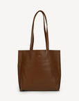 Everyday Leather Tote - Chocolate Brown